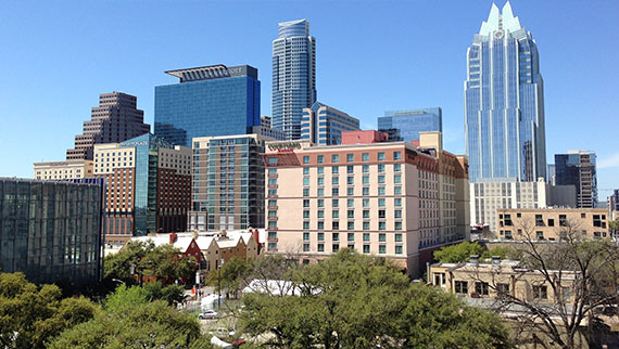 picture of the city of austin buildings