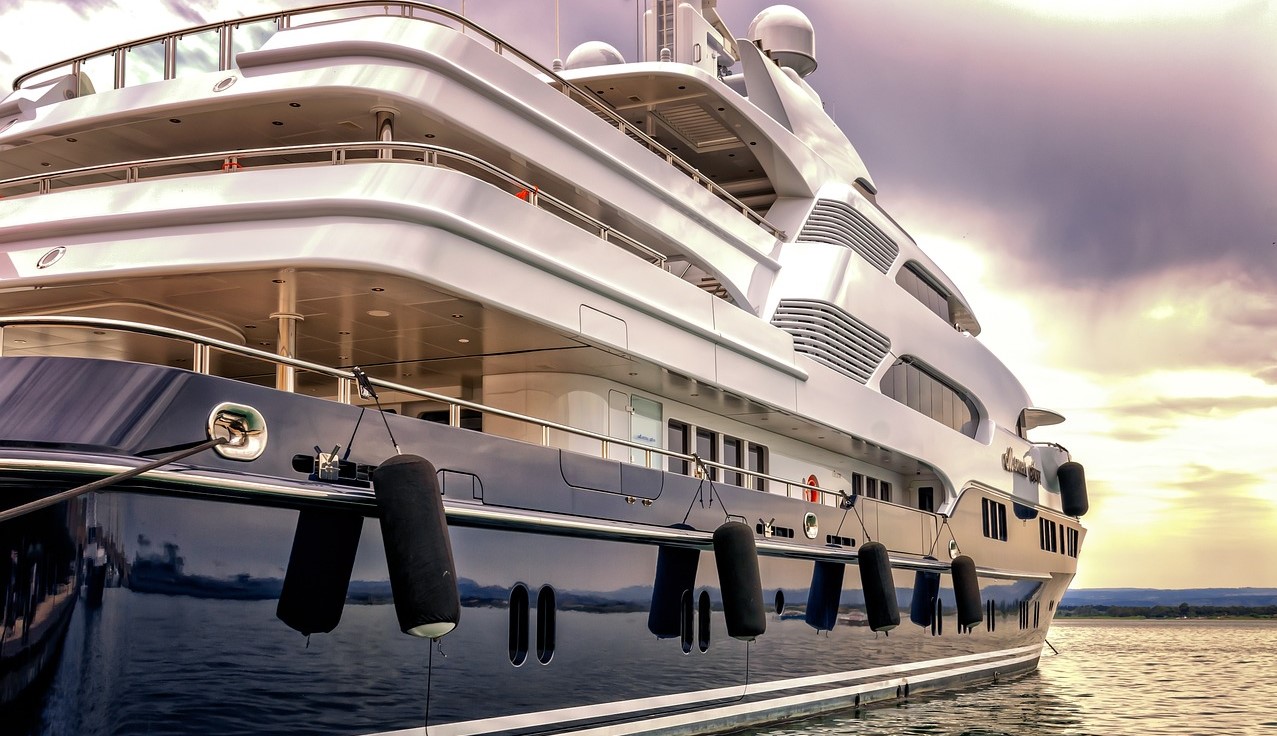 large private yacht